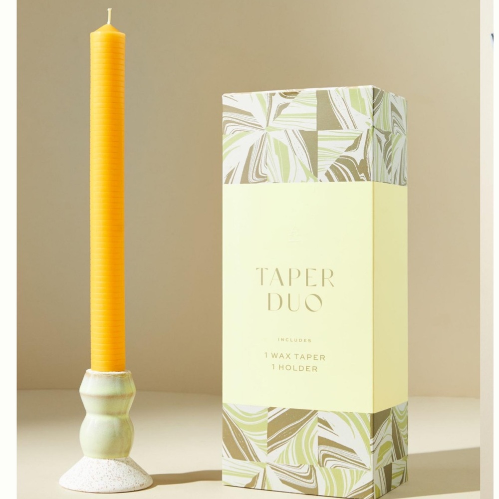 Anthropologie Yellow Gold Taper Duo